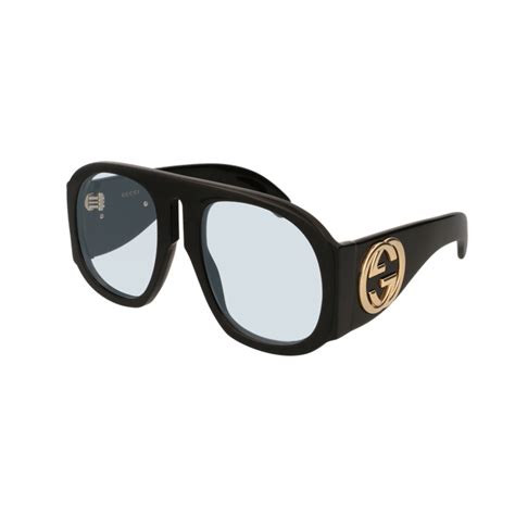 gucci gg0152s 001 black/light blue|gucci gg0529s sunglasses.